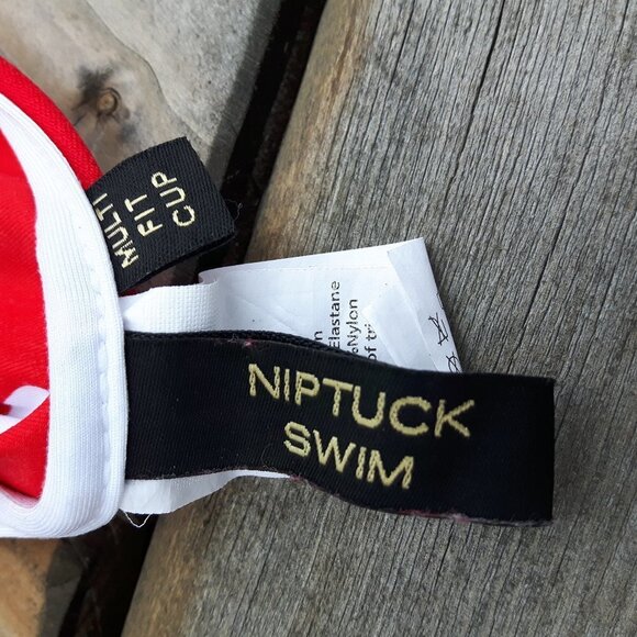 Vintage Pinup Bathing Suit Polka Dot Size 10 - Picture 2 of 4